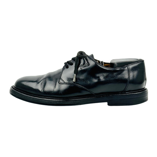 Gucci Men's Black Leather Oxford Shoes (Size 41)