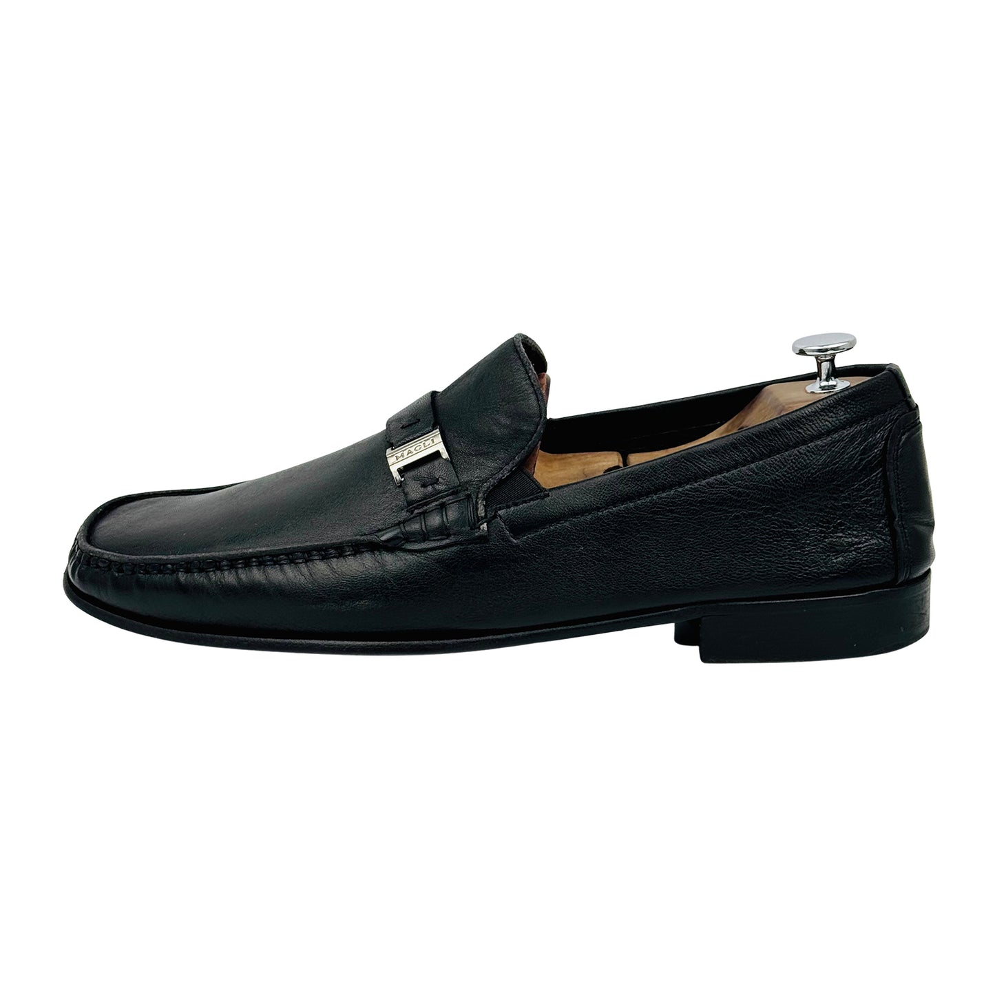 Bruno Magli Davee Black Leather Loafer (Size 45/45.5)
