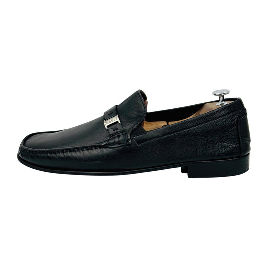 Bruno Magli Davee Black Leather Loafer (Size 45/45.5)