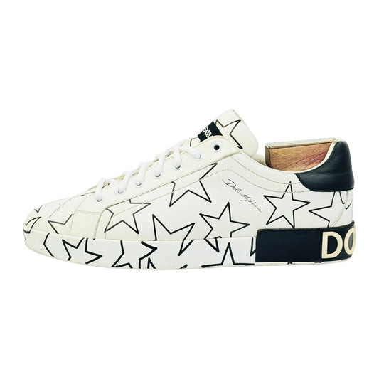 Dolce & Gabbana Mixed Star Print Portofino Sneakers (Size 44) - CS1772