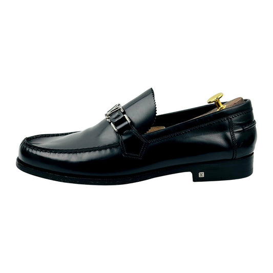 Louis Vuitton Major Black Leather Loafers (Size 43/43.5)