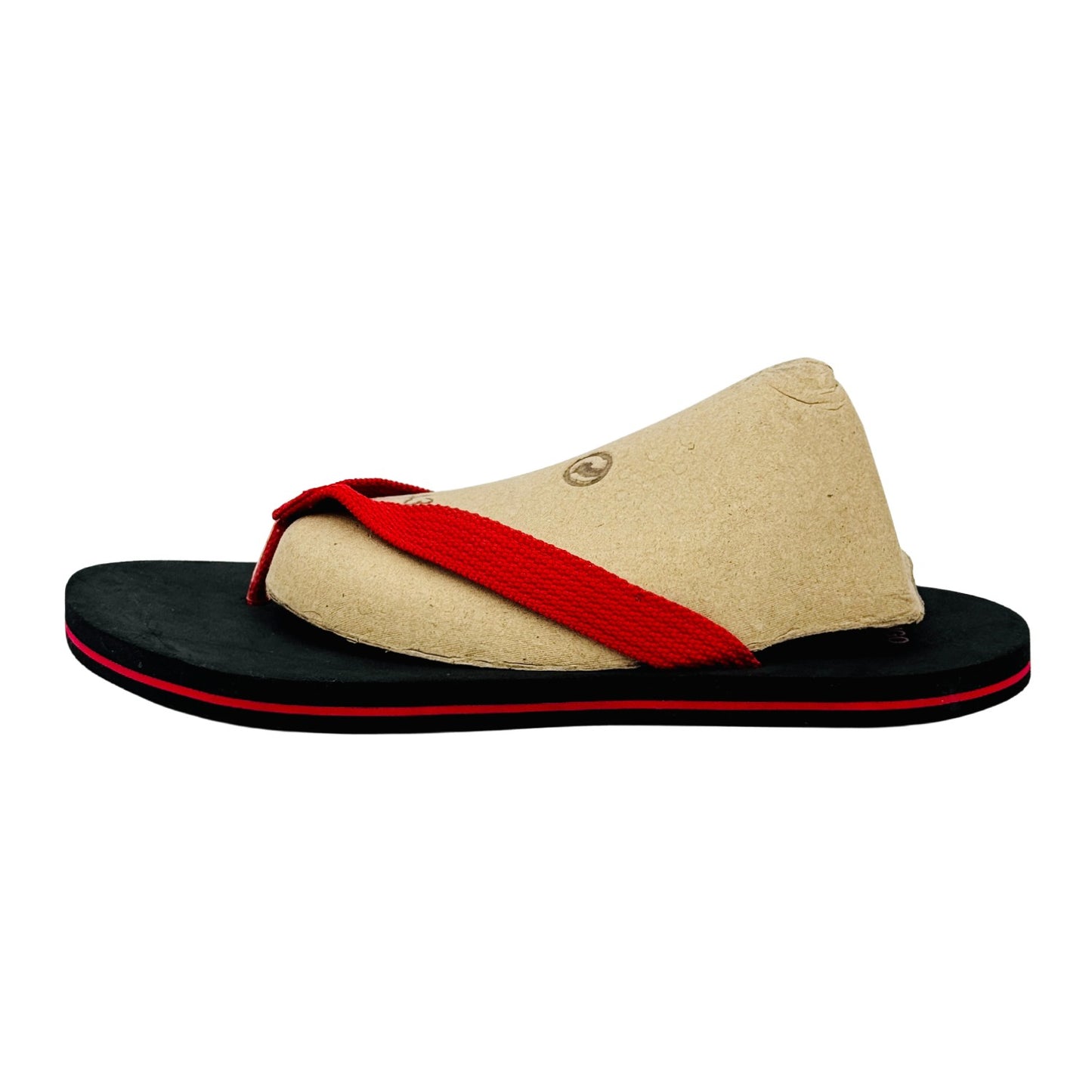 Hugo Boss Men's Red Black Flipflops (Size 42.5/43)