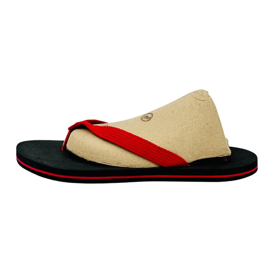 Hugo Boss Men's Red Black Flipflops (Size 42.5/43)