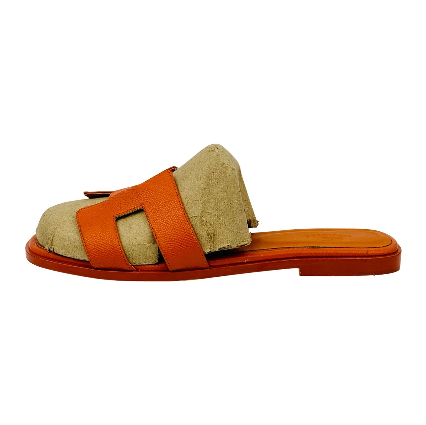 Hermès Oran Orange Slides (Size 41) - H202272Z