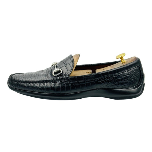 Allen Edmonds Grand Cayman Croc Embossed Loafers (Size 44) - 42110