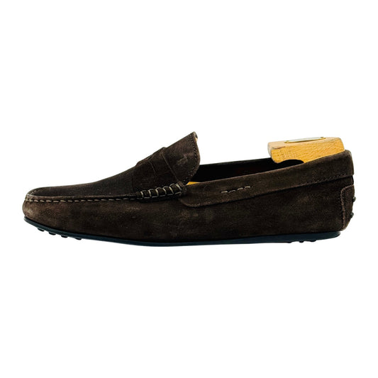 Tod's Brown Suede Gommino Driving Loafer (Size 43.5)