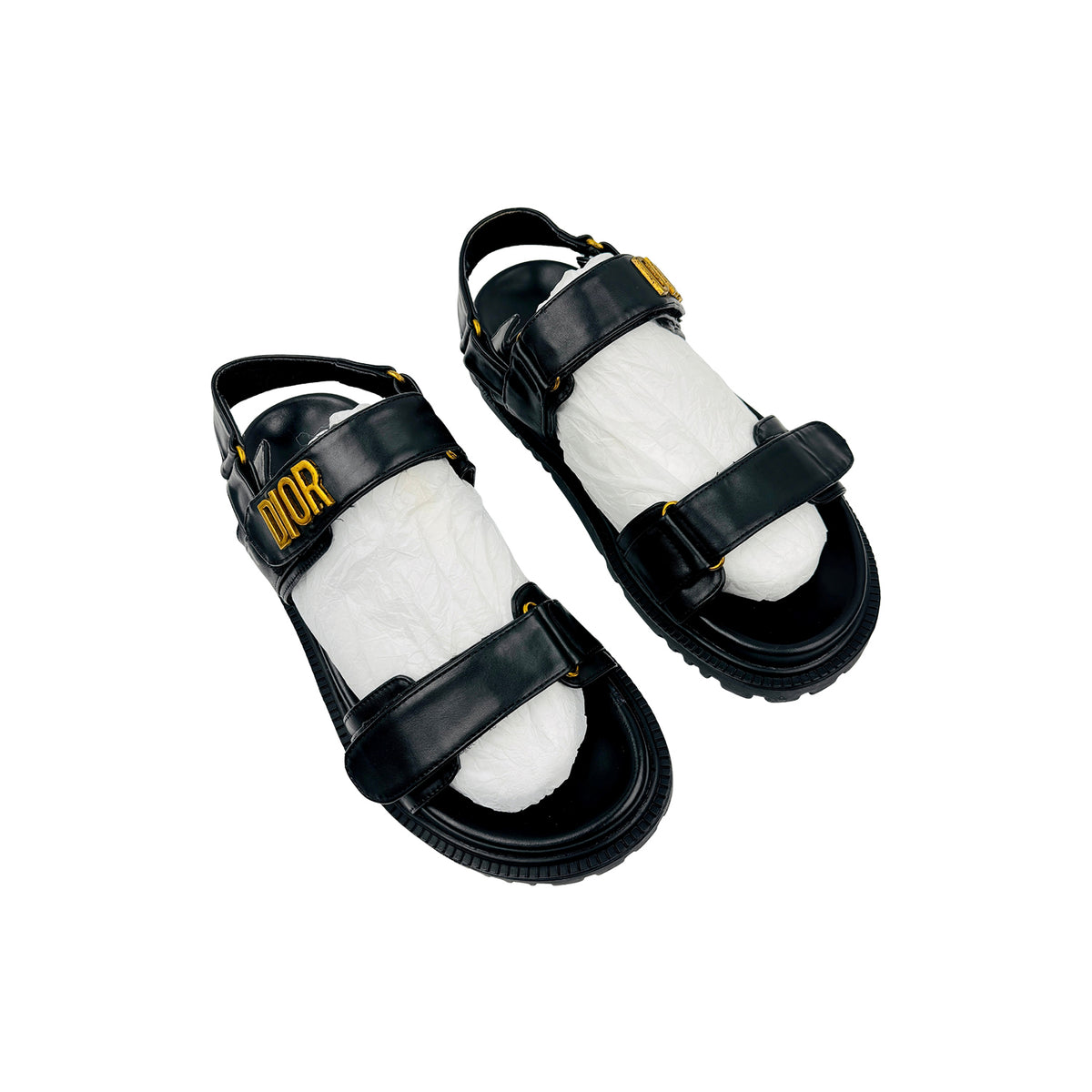 Dior Dioract Black Lambskin Sandals (Size 39) - KCQ547LAB_S900