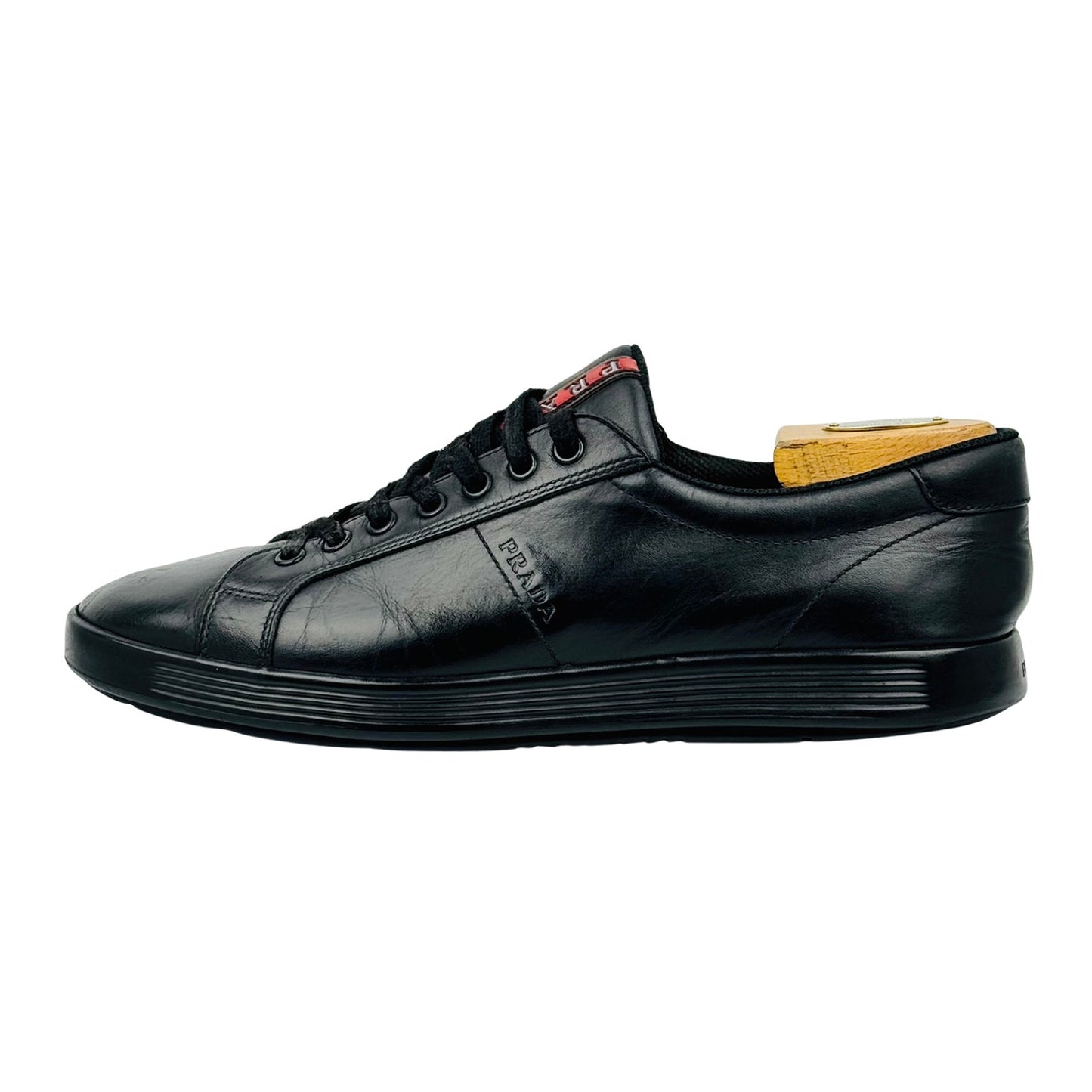 Prada Men's Black Low-Top Sneakers (Size 42.5)
