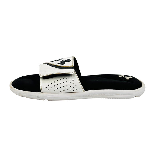 Image of Under Armour Ignite VI White Slides (Size 42/42.5) - 3022711-100