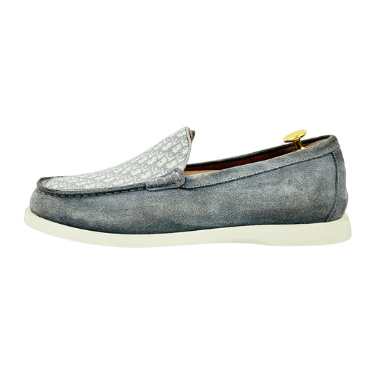 Dior Men's Granville Grey Suede Loafers (Size 42.5)