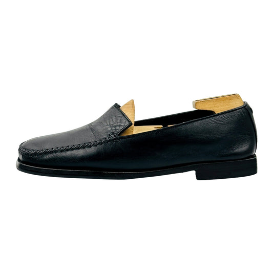 Louis Vuitton Black Calf Leather Loafers (Size 38)