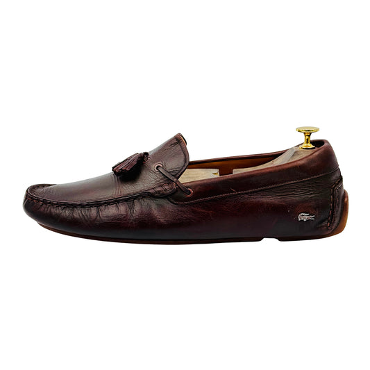 Lacoste Burgundy Tassel Loafers (Size 44.5) - 7-40CMA003577T