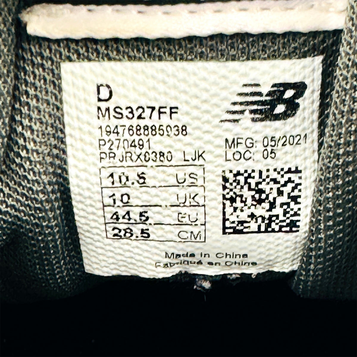 New Balance 327 'Magnet Grey' Shoes (Size 44.5) - MS327FF
