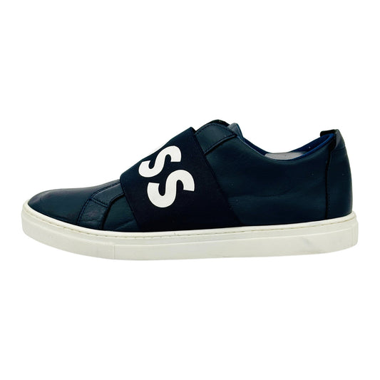 Hugo Boss Logo-Elastic Navy Slipon Shoes (Size 41)