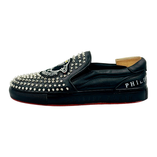 Philipp Plein Tiger Force Studded Slipon Shoes (Size 40)
