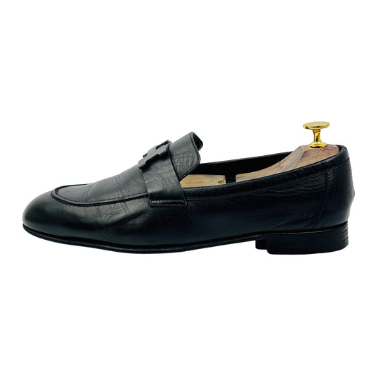 Hermes Paris Men's Signature 'H' Buckle Loafers (Size 41.5/42)