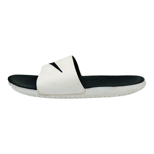 Image of Nike Men's Black White Kawa Slides (Size 47.5) - 832646-100