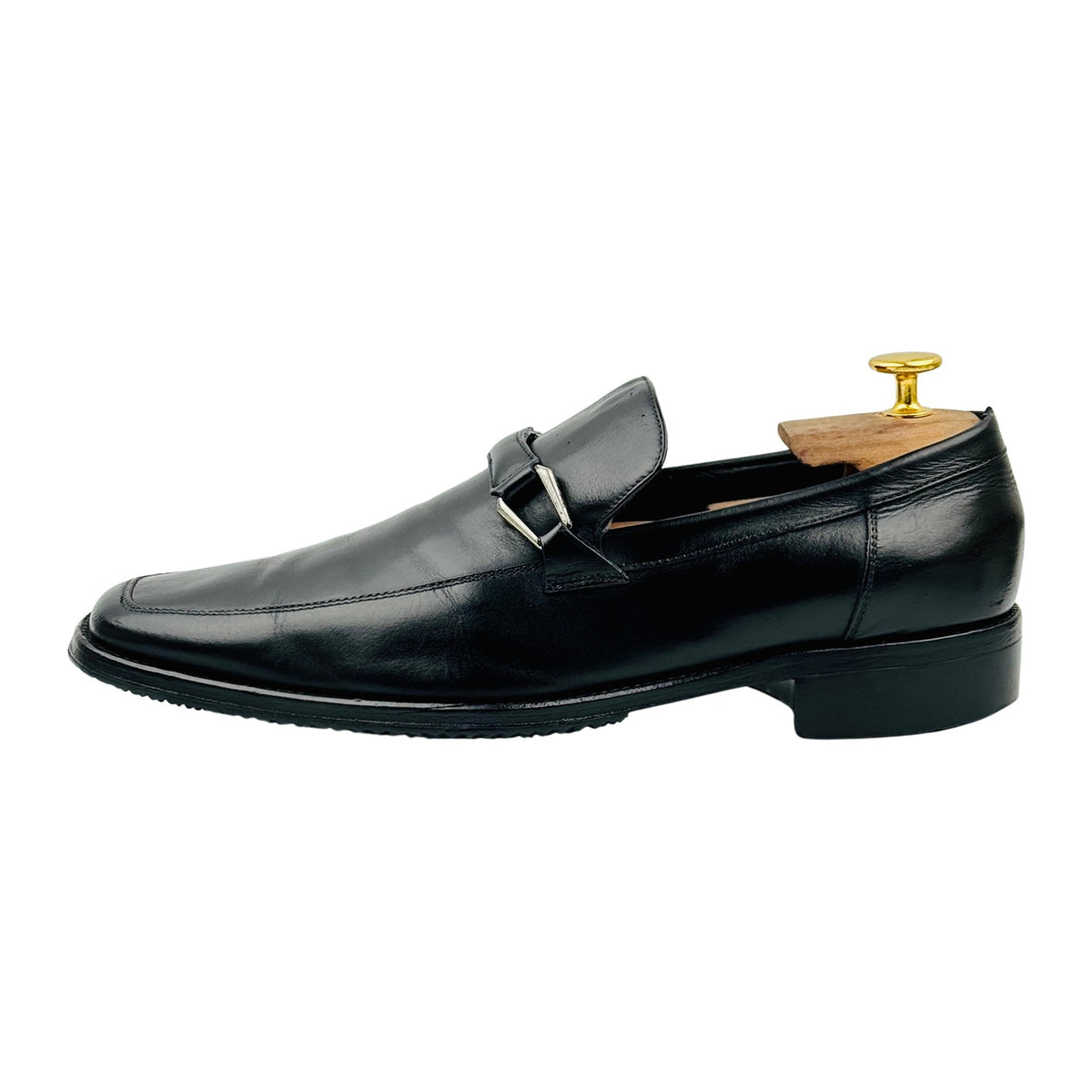 Ermenegildo Zegna Black Leather Bit Loafers (Size 42)