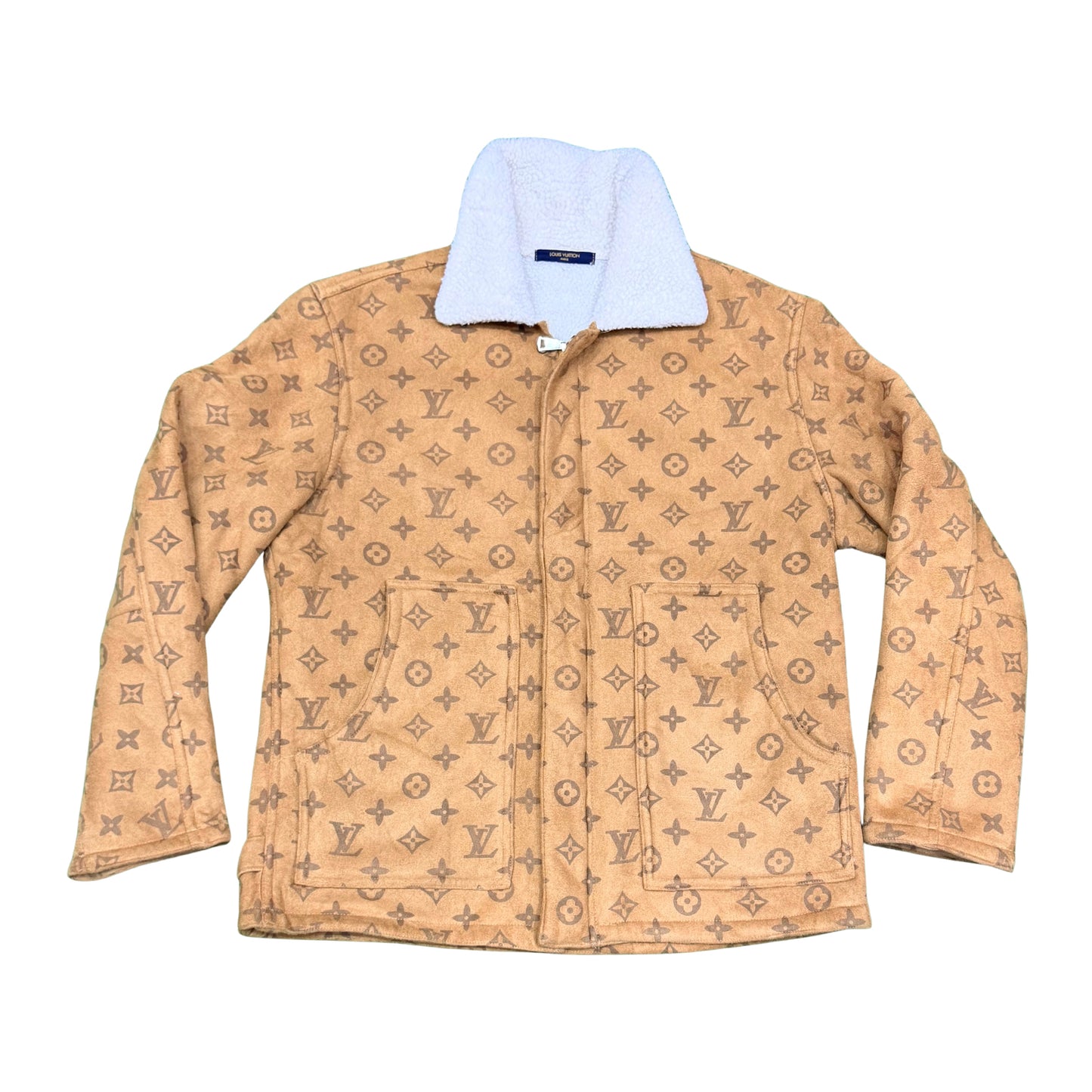 Louis Vuitton Monogram Shearling Blouson Jacket (Size Large)