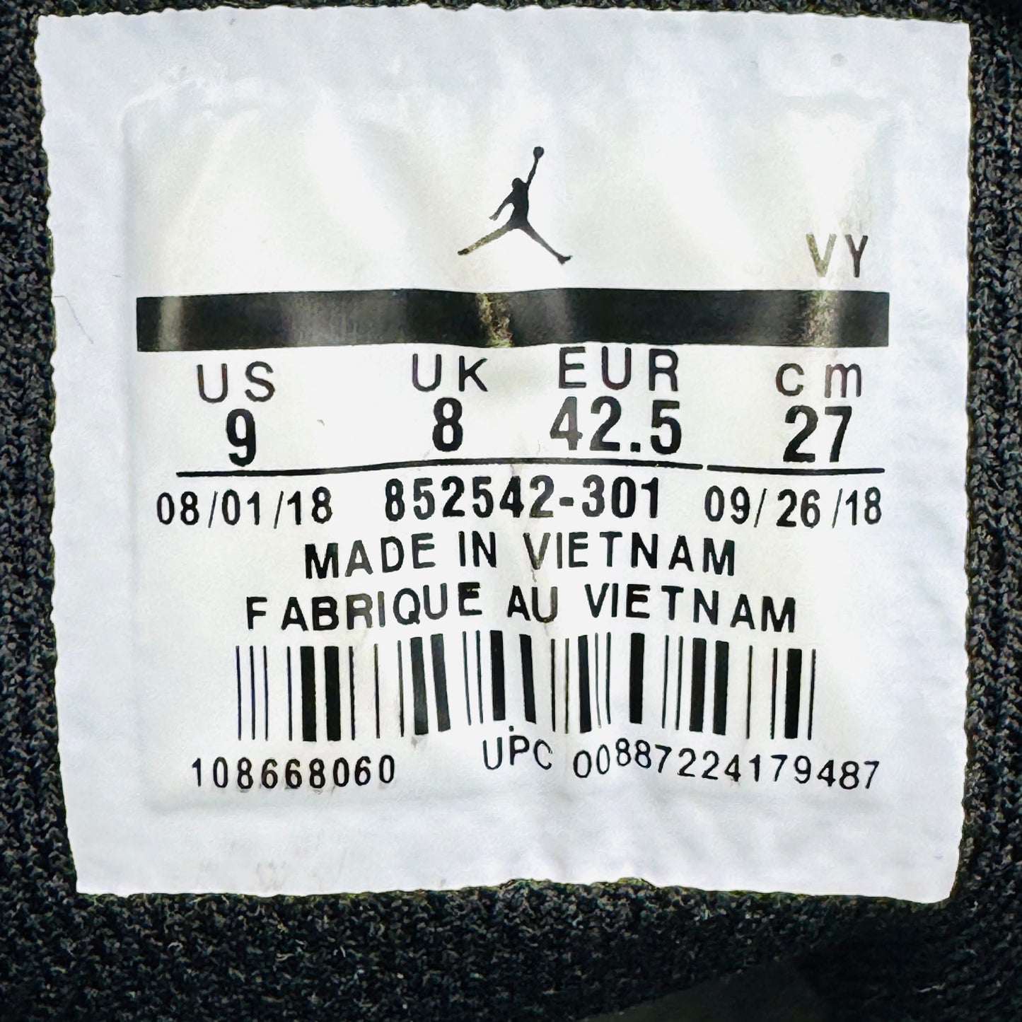 Nike Air Jordan 1 Mid 'Pine Green' Sneakers (Size 42.5) - 852542-301