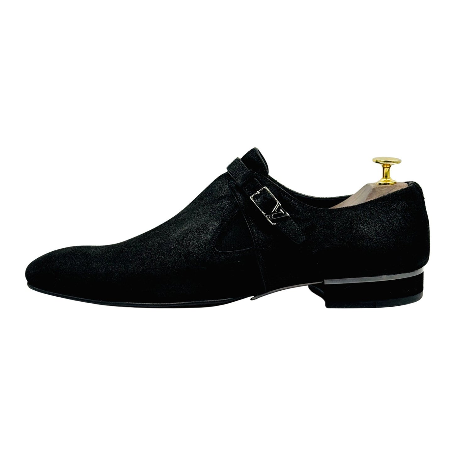 Louis Vuitton Men's Suede Monkstrap Shoes (Size 42.5)