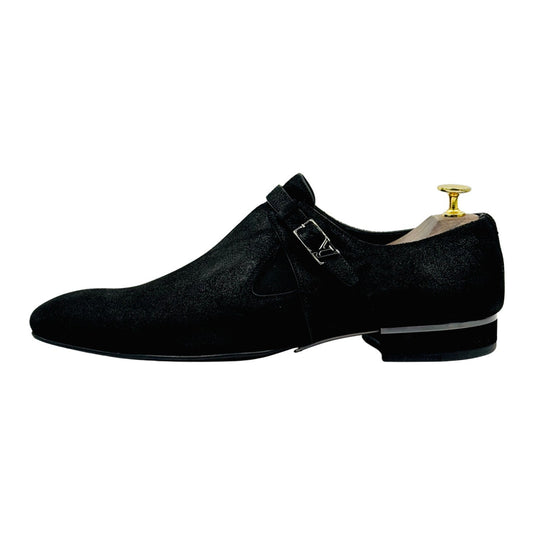 Louis Vuitton Men's Suede Monkstrap Shoes (Size 42.5)