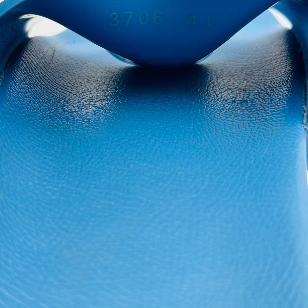 Balenciaga Bright Blue 3D Logo Pool Slides (Size 41) - 565826