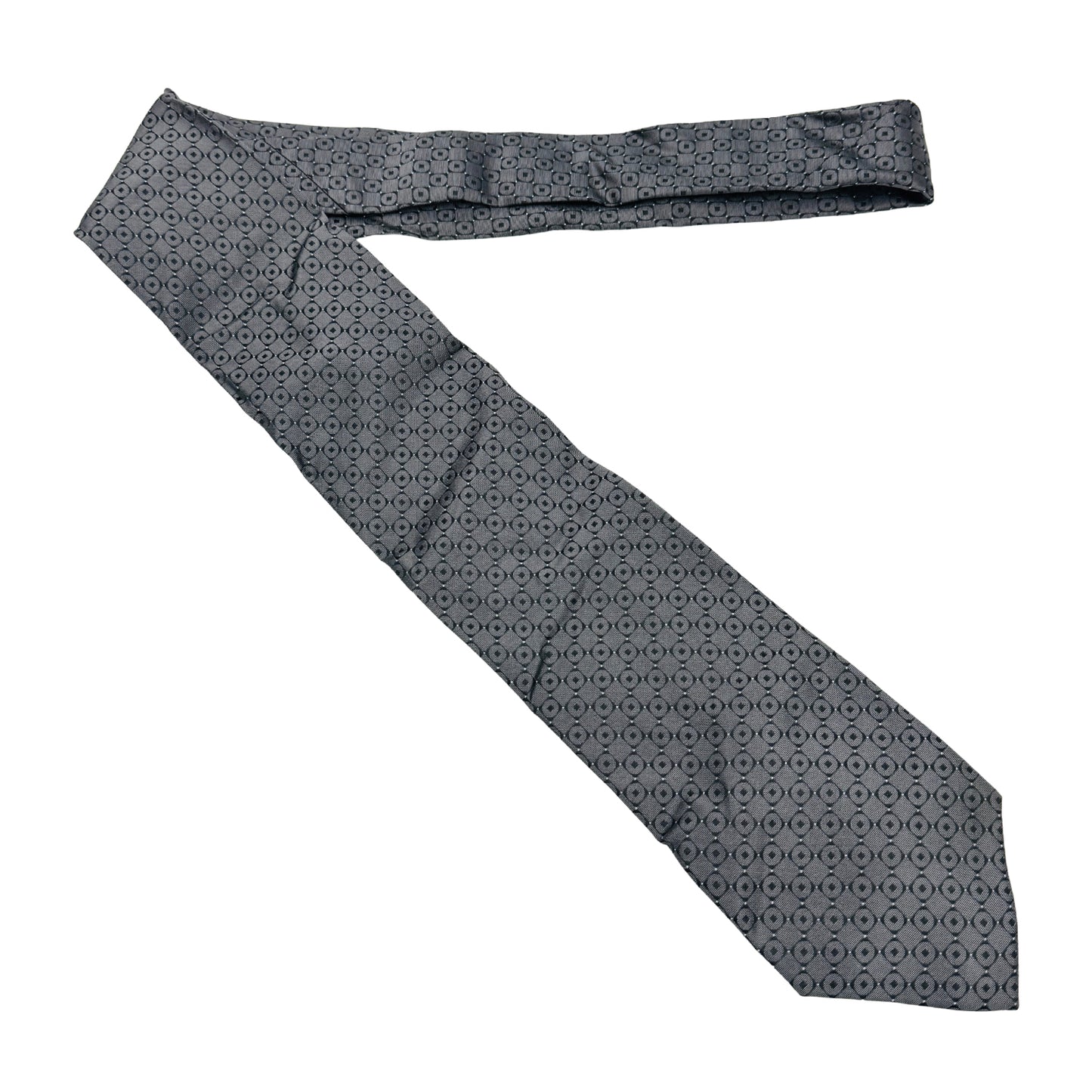 Calvin Klein Charcoal Grey 'Geometric Pattern' Tie (Size Regular)