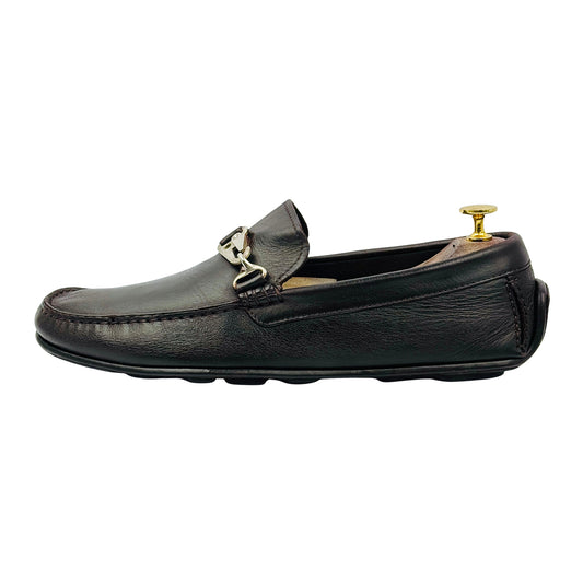 Ermenegildo Zegna Dark Brown Leather Loafers (Size 42.5/43)