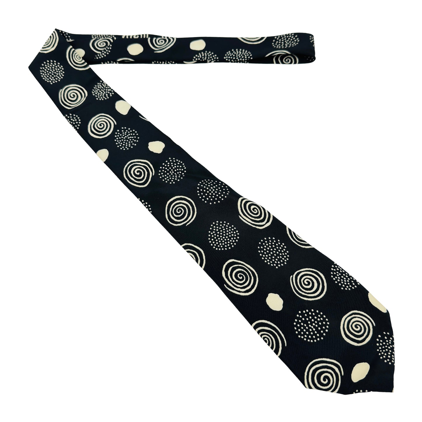 Gianni Versace Black 'Abstract Pattern' Tie (Size Regular)
