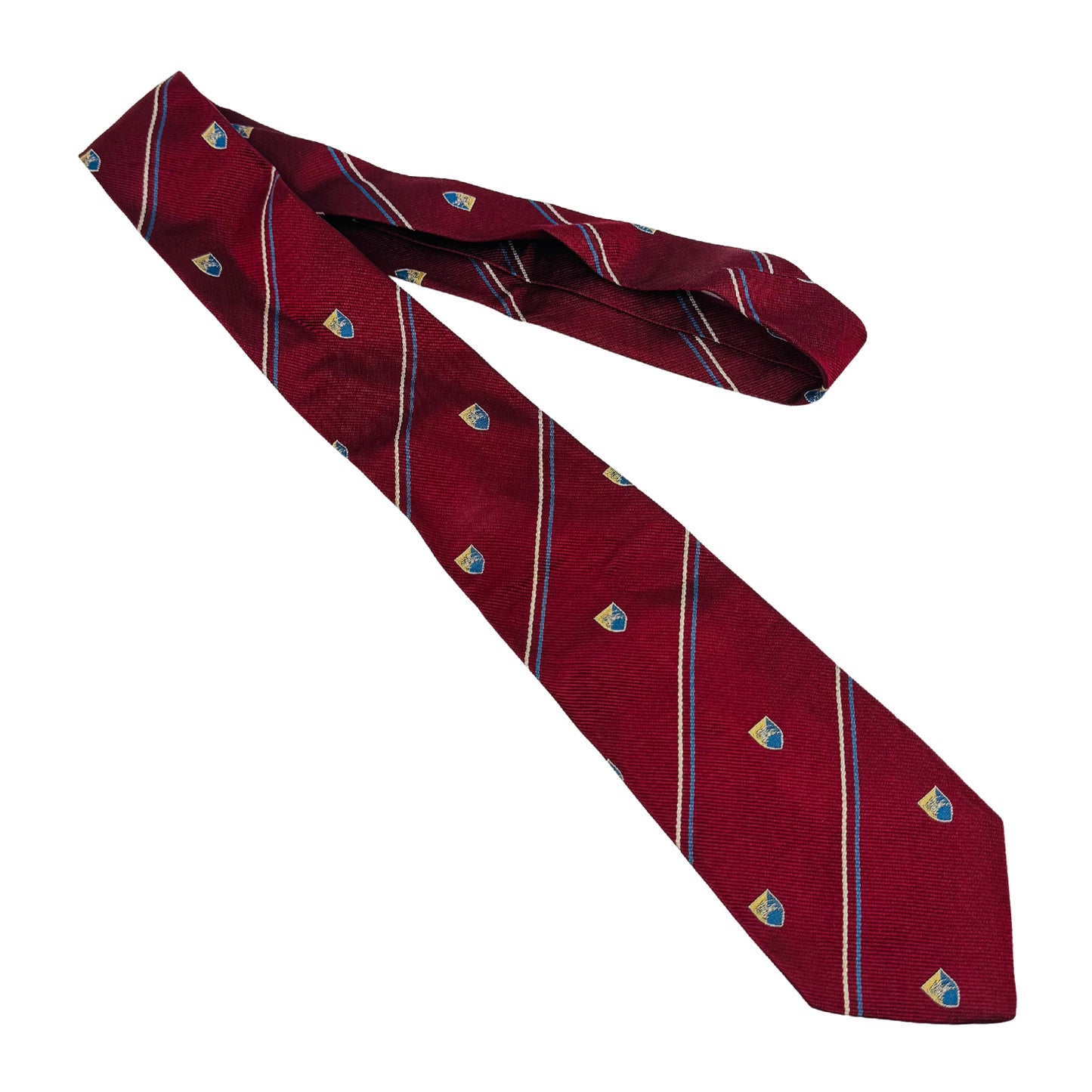 Burberry Burgundy Red Silk Tie (Size Slim Fit)