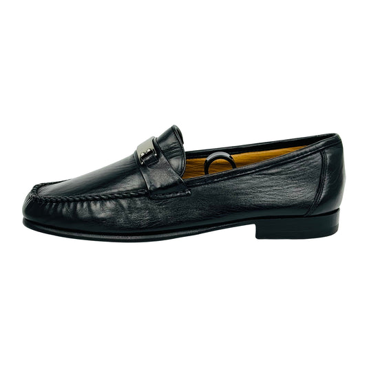 Bally Ruvera Men's Black Leather Loafers (Size 40/40.5)