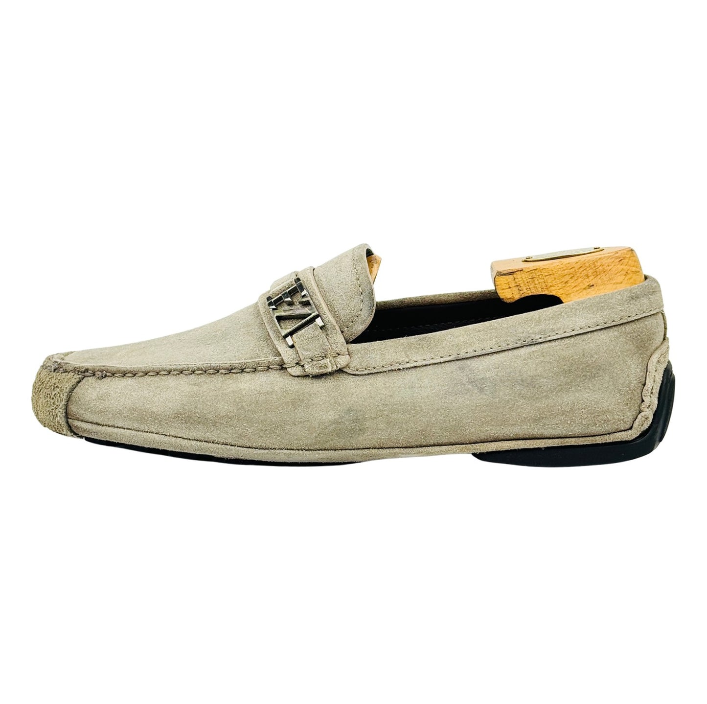 Ermenegildo Zegna Grey Driving Loafers (Size 42)