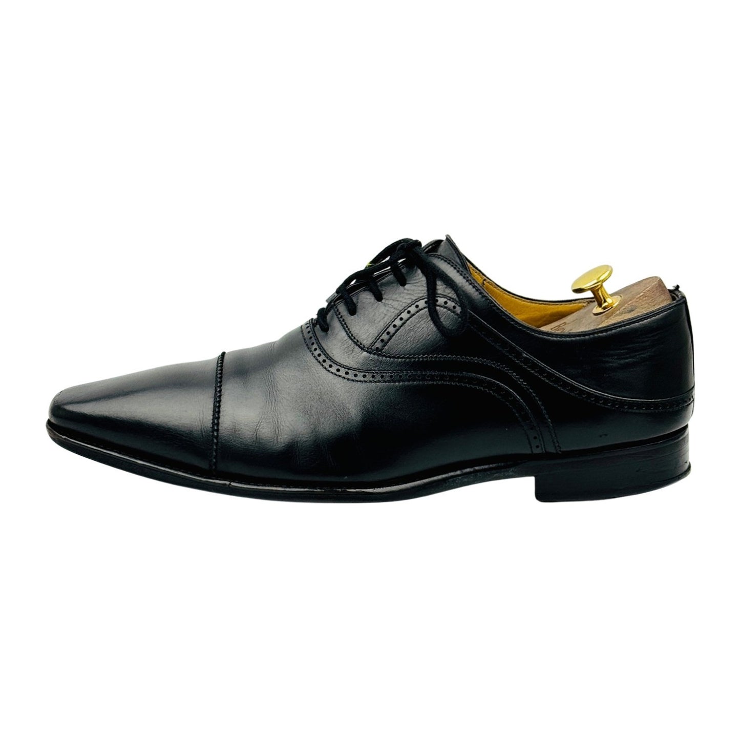 Magnanni Men's Black Leather Oxfords (Size 43.5)