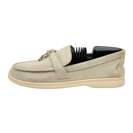 Loro Piana Summer Walk Light Beige Loafers (Size 38/38.5)