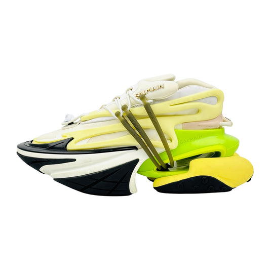 Balmain Unicorn 'White Neon Green' Shoes (Size 38)