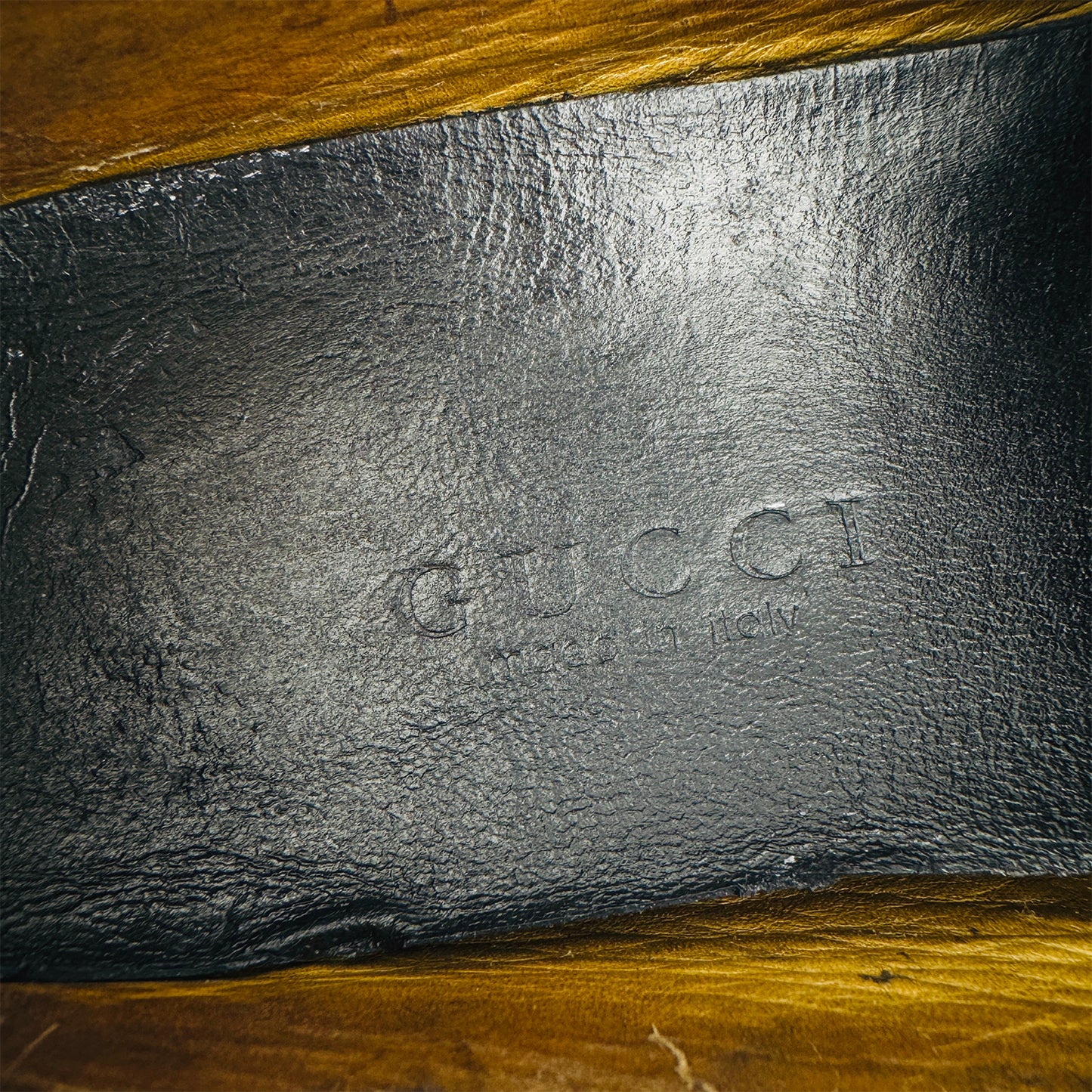 Gucci Men's Navy Blue Horsebit Loafers (Size 42)