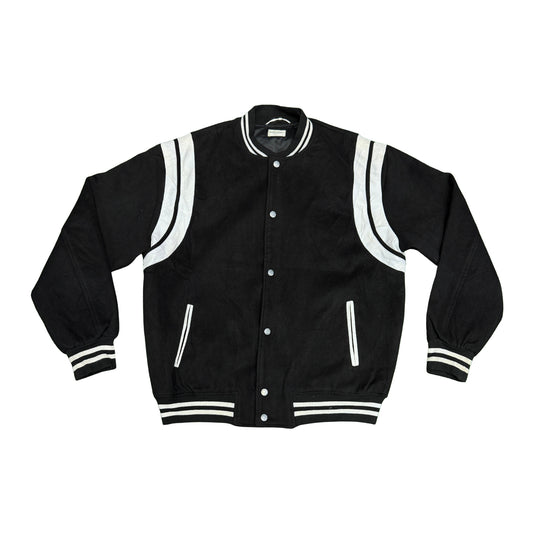 Saint Laurent Men's Varsity 'Black White' Jacket (Size Medium)