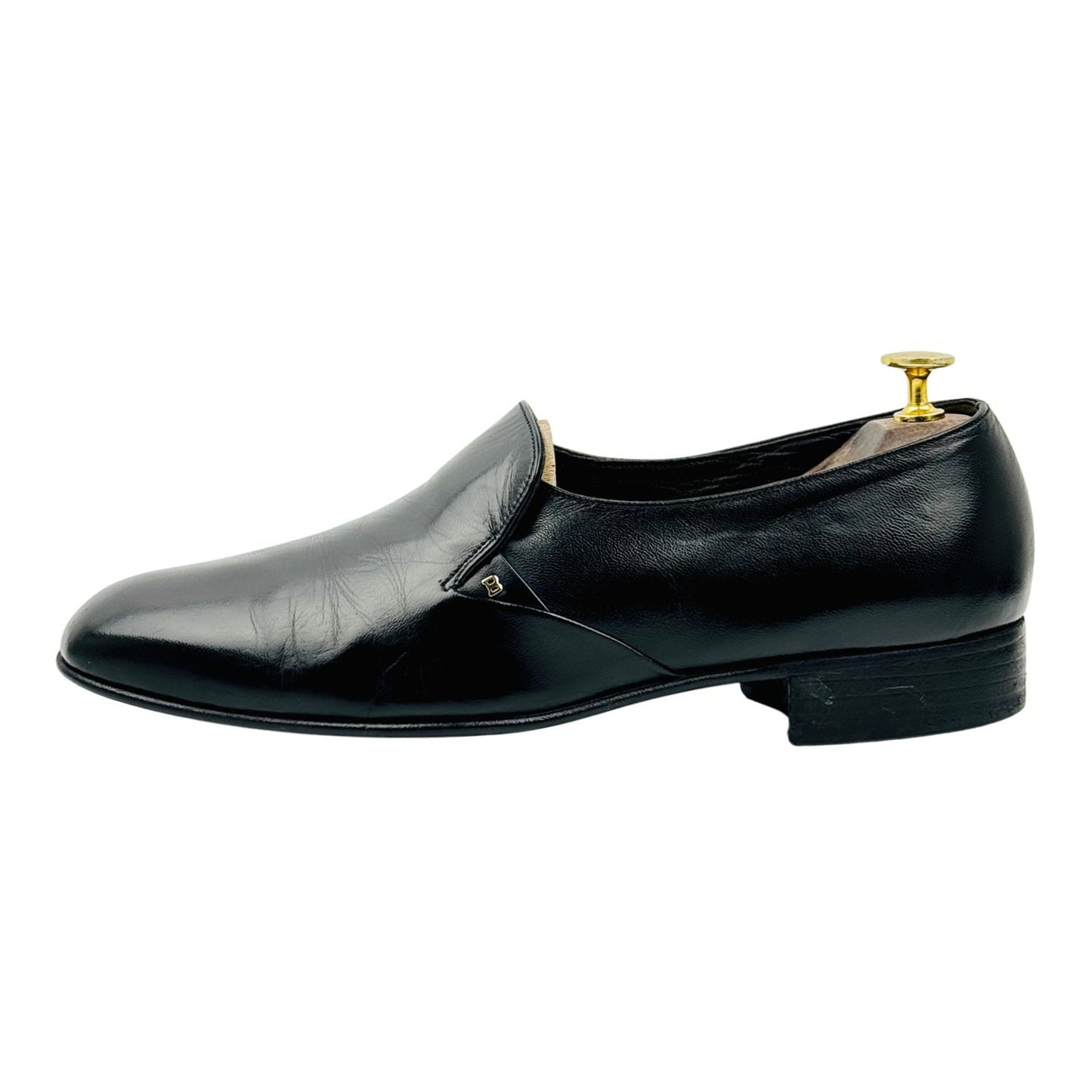 Bally Men's Black Leather Loafers (Size 42)