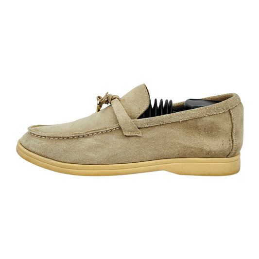 Loro Piana Summer Walk Beige Loafers (Size 41/41.5) - K 53076