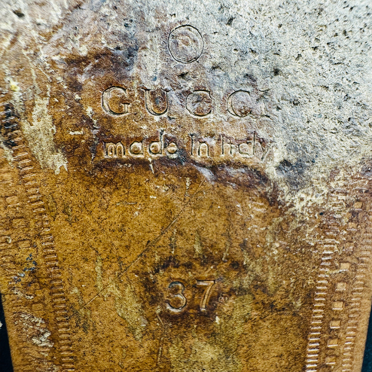 Gucci Jordaan Horsebit Dark Brown Loafers (Size 37)