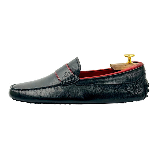 Tods x Ferrari Black Leather Driving Loafers (Size 42)