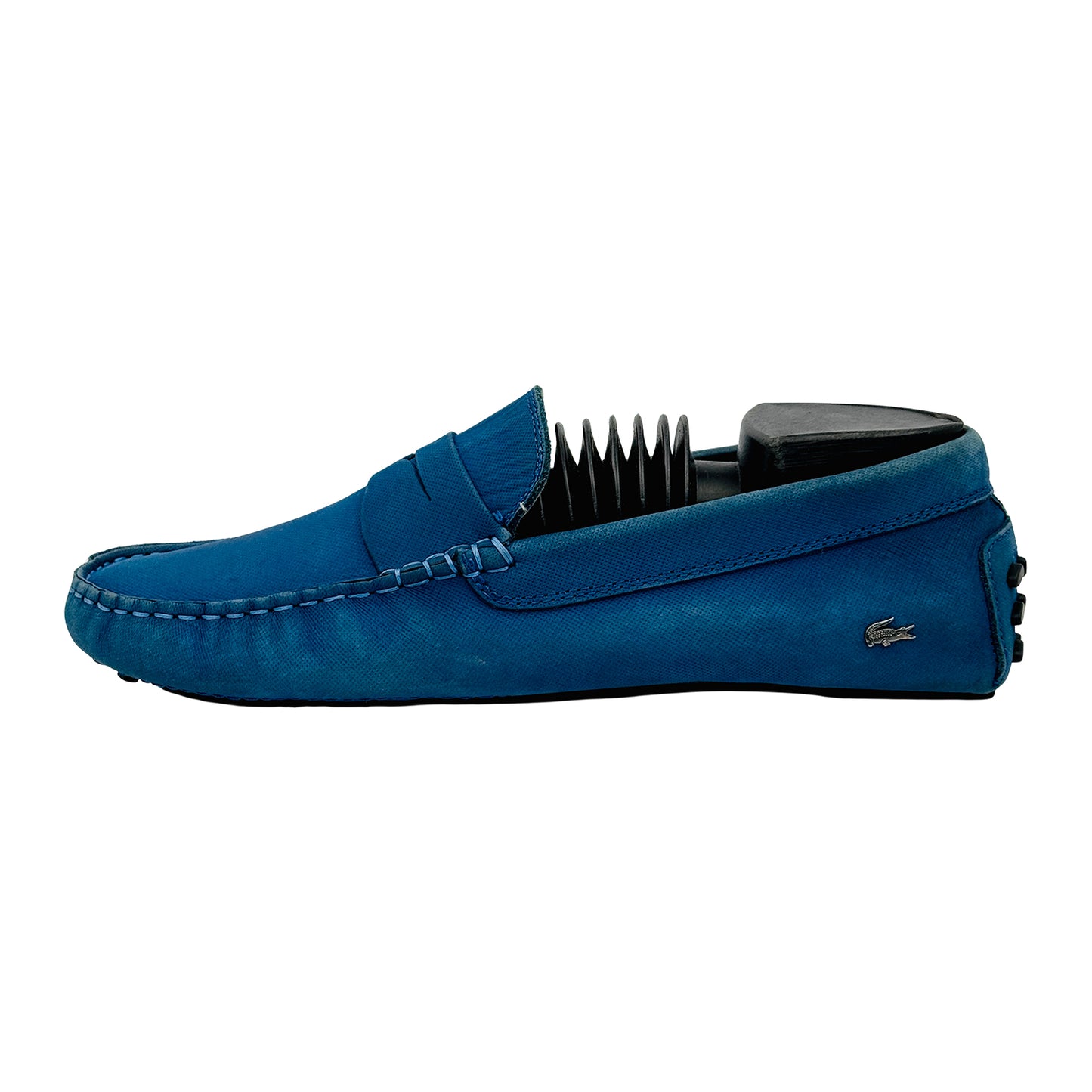 Lacoste Men's Blue Dotted Loafers (Size 41/41.5)