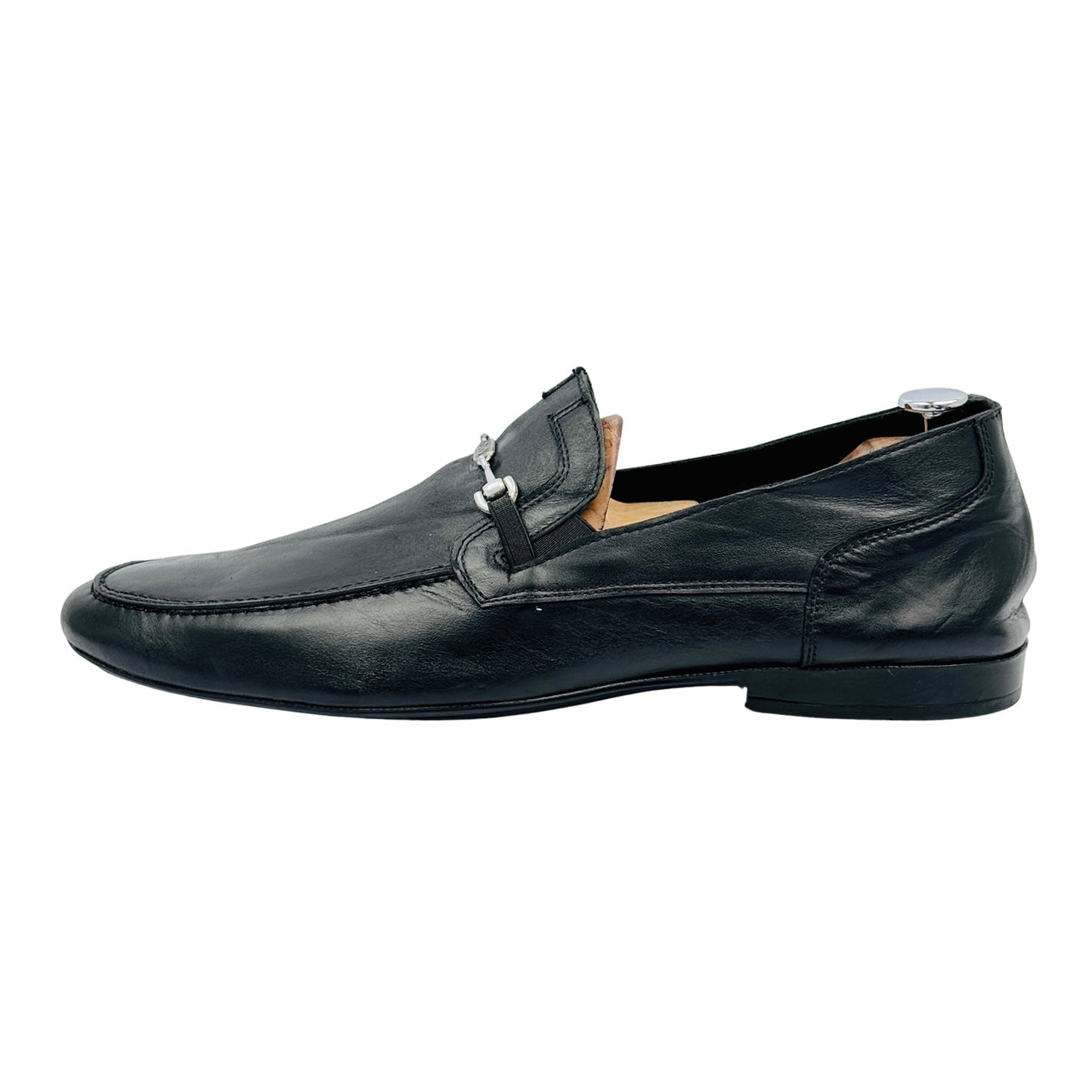 Dolce & Gabbana Men's Black Leather Loafers (Size 45)