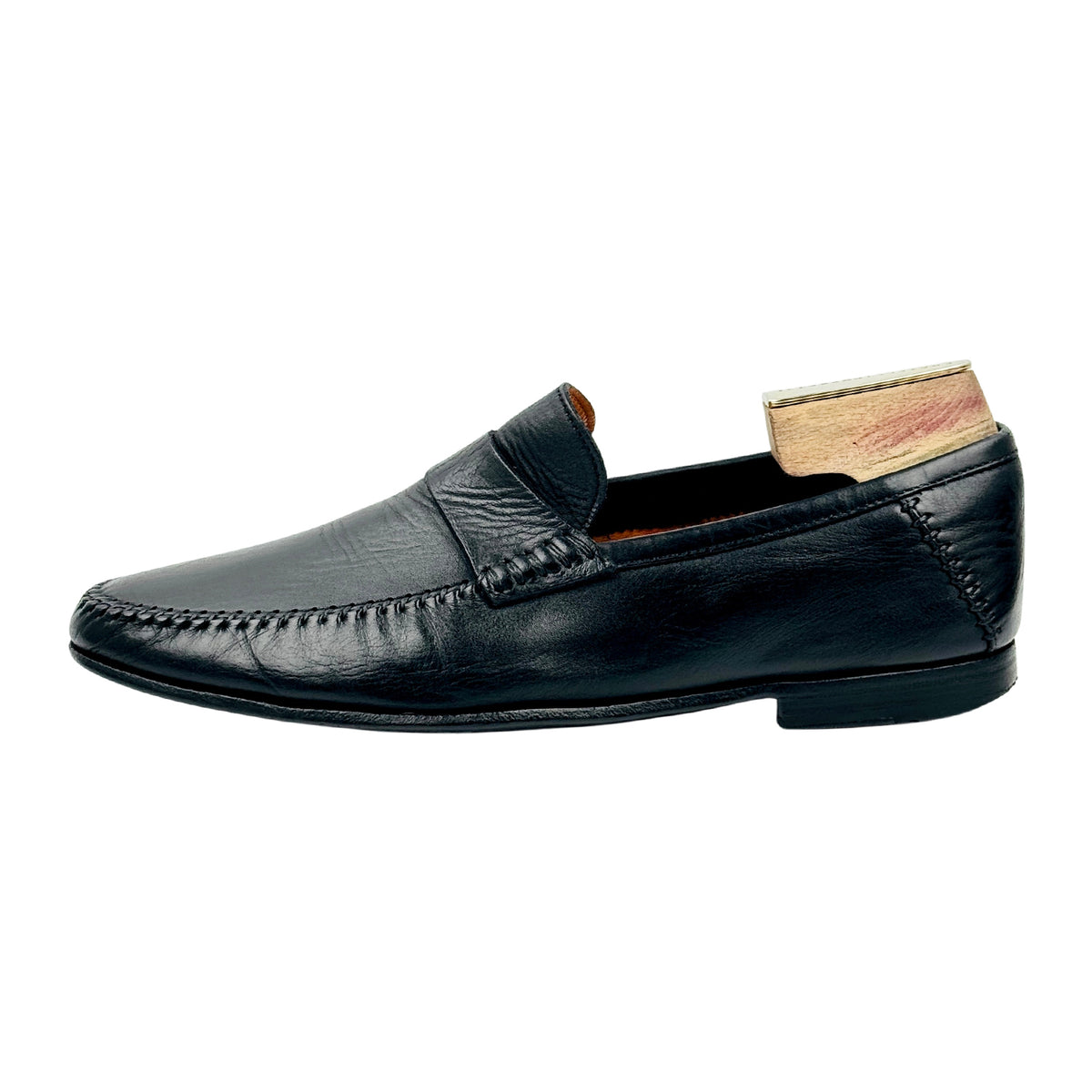 Santoni Paine Leather Penny Loafers (Size 43/43.5) - 62566 01