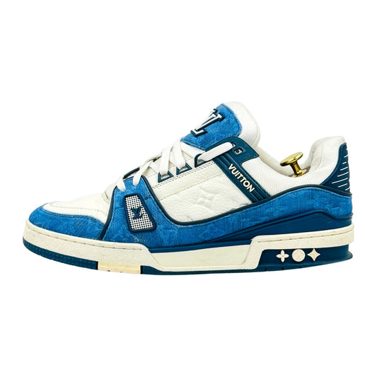 Louis Vuitton LV Trainer Monogram Denim Sneakers (Size 42.5) - 1A9JGT