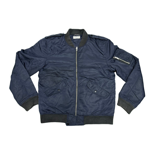 Saint Laurent Men's 'Navy Blue' Bomber Jacket (Size Medium)