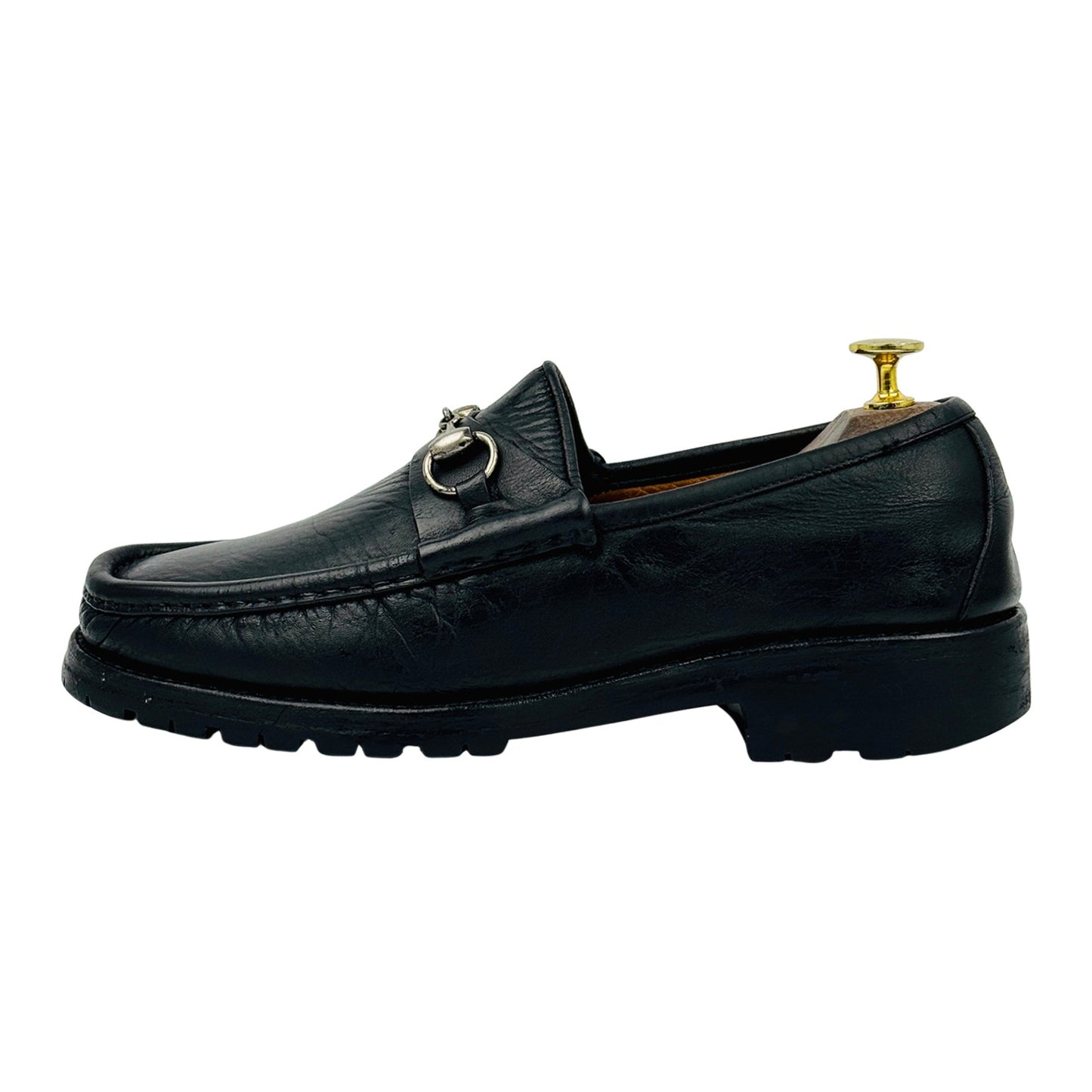 Gucci Black Lug Sole Loafers (Size 41/41.5) - 1116030