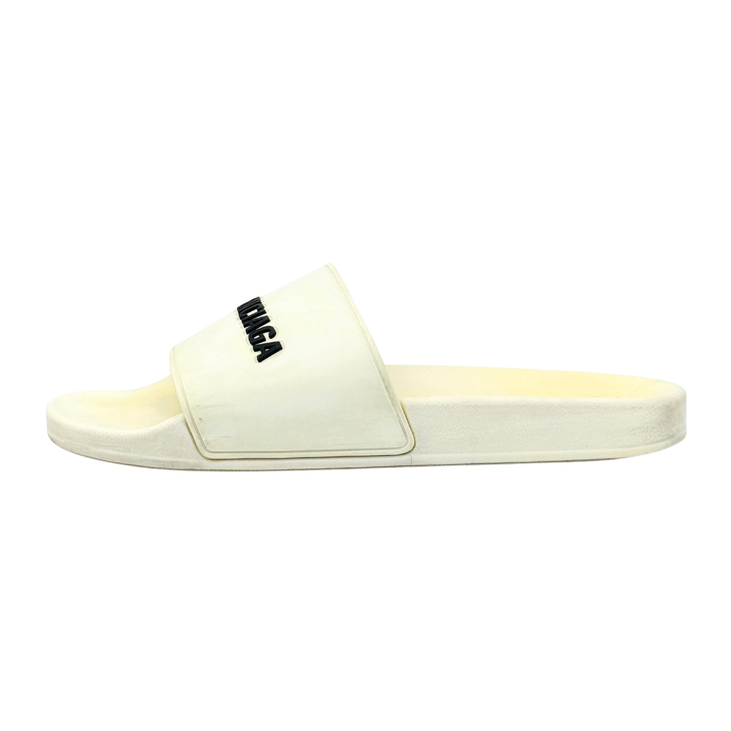 Balenciaga Men's Pool White Slides (Size 45)