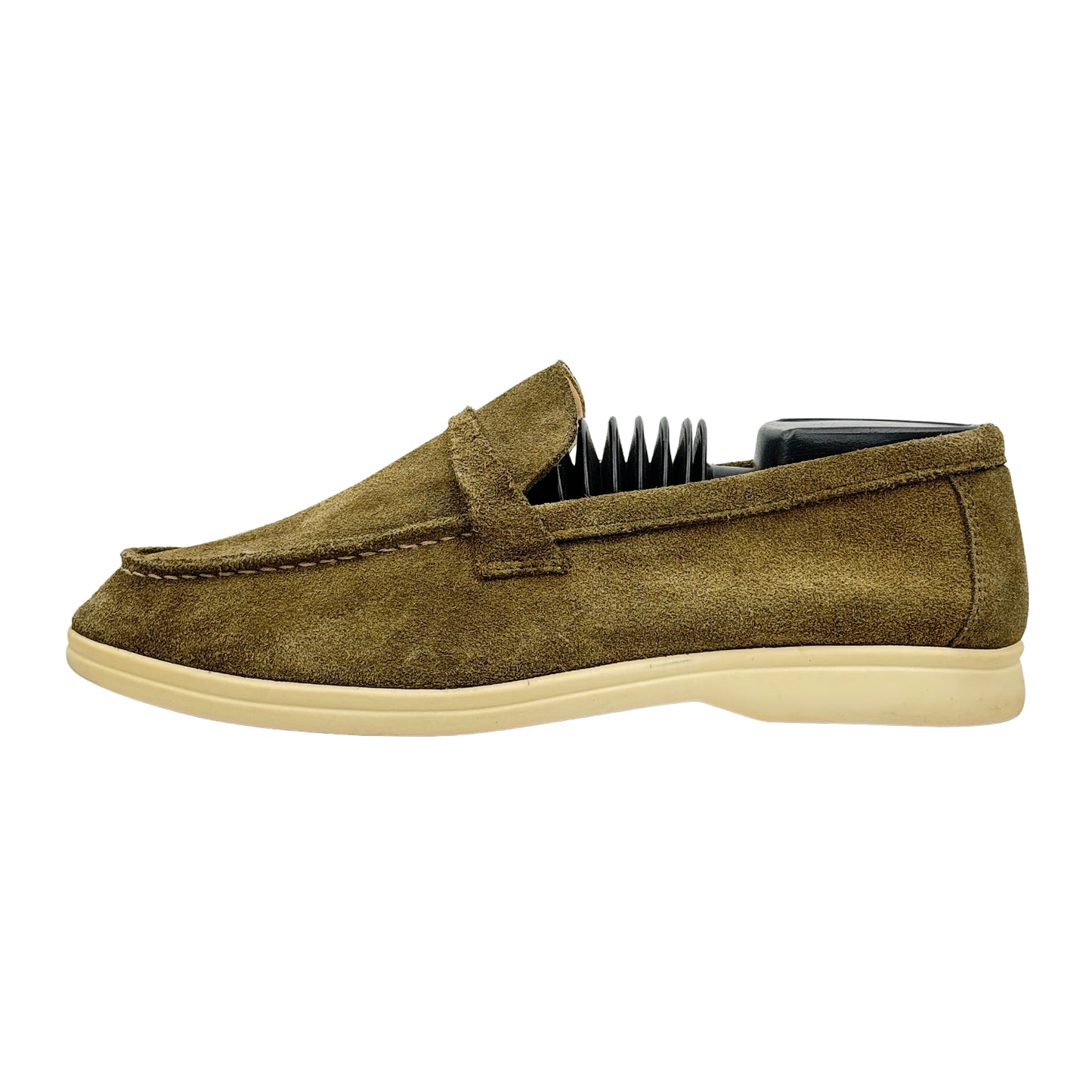 Loro Piana Summer Walk Khaki Loafers (Size 40) - H18068